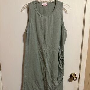 Pink Lily Sage Green Sleeveless Dress